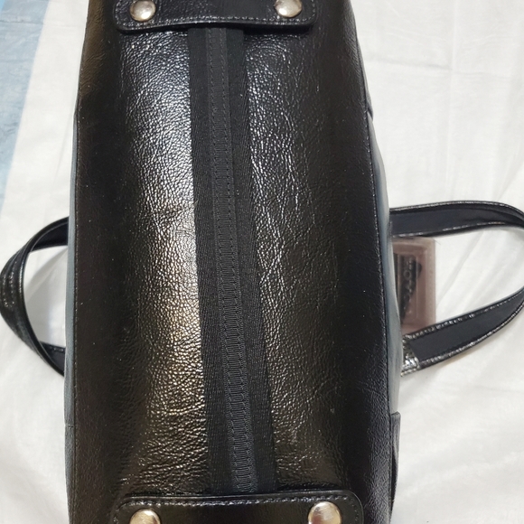 2pc Set. Black Coach Poppy Satchel #15868 & Wristlet.  Rare/Limited Edition - Picture 7 of 12